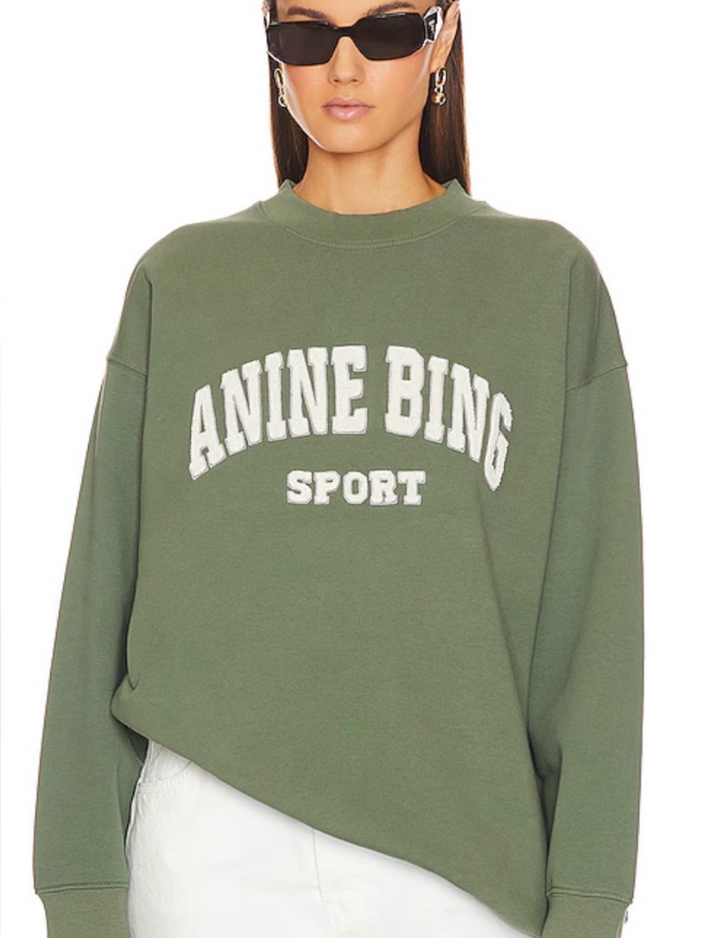 Anine Bing Tyler Artichoke Crewneck sweater (size xs)